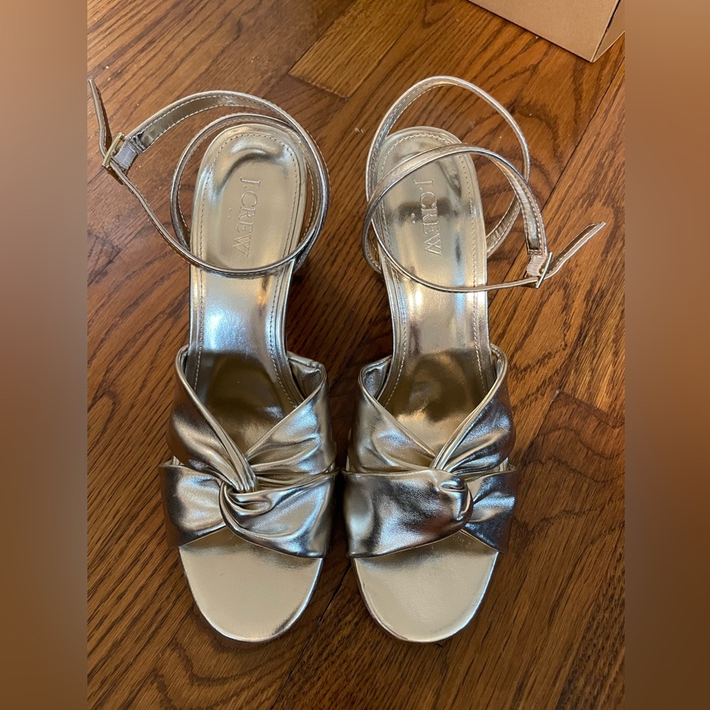 JCrew Gold Dress Sandal Size 9